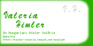 valeria himler business card